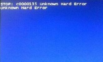 如何处理Win7系统电脑蓝屏提示STOP:C0000135 UNKNOWN HARD ERROR的问题